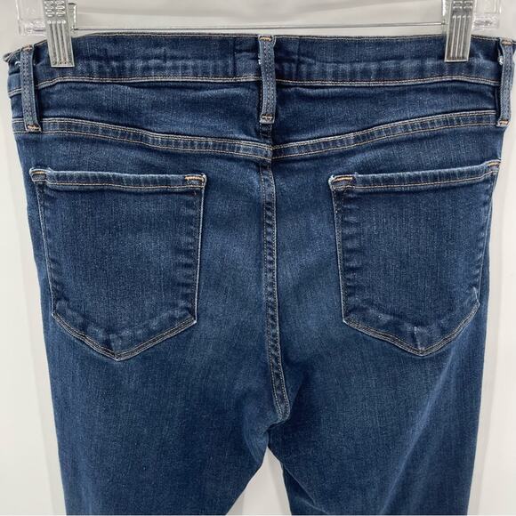 Frame Le Skinny de Jeanne Dark Wash Boho Indie Preppy Jeans Size 33 - Picture 8 of 15